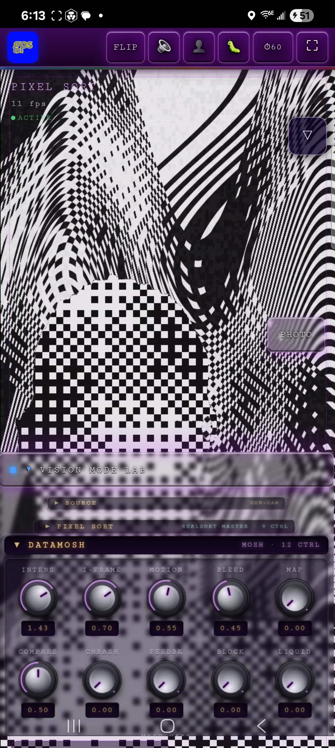 Glitch Pixel Studio UI