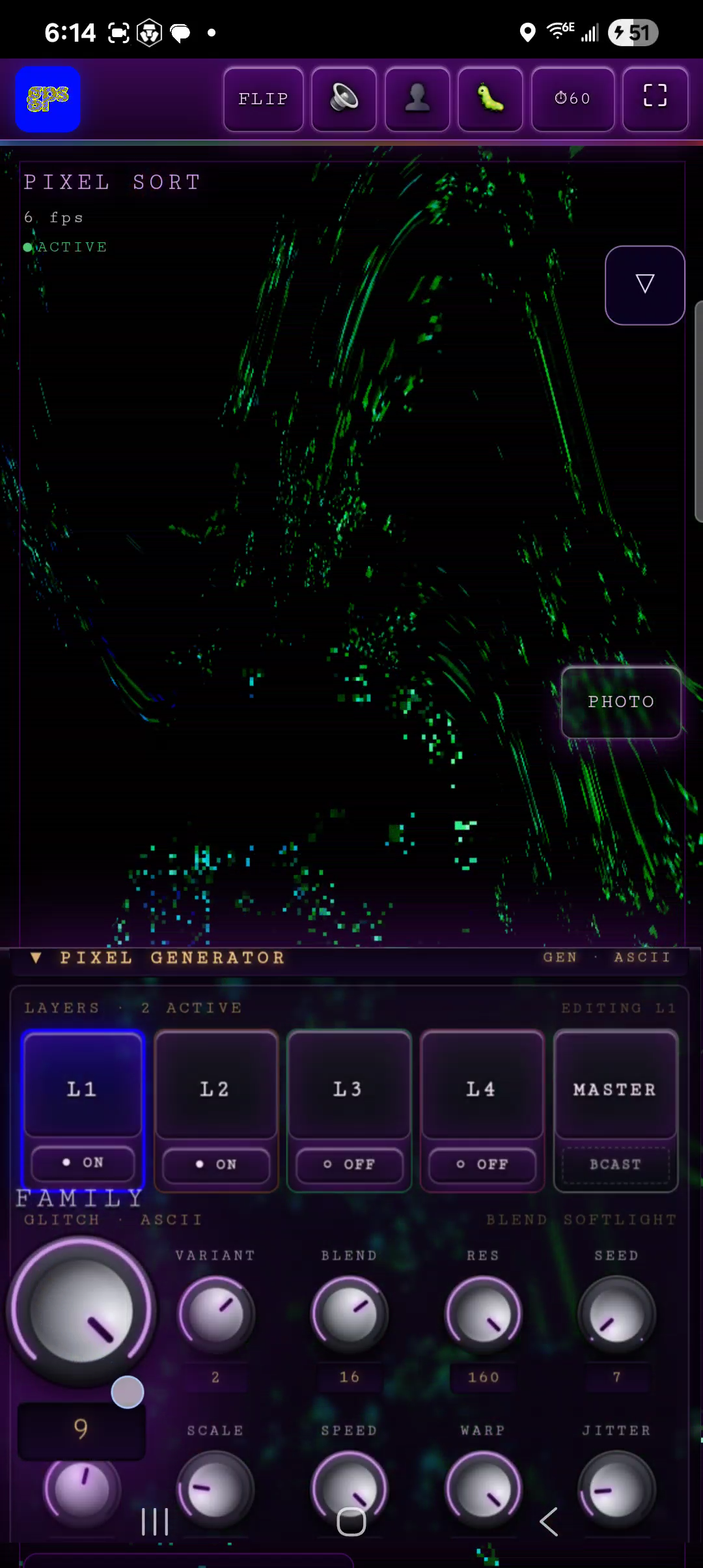 Glitch Pixel Studio UI